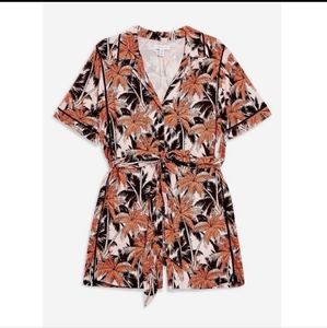 Topshop Tropical Print Romper